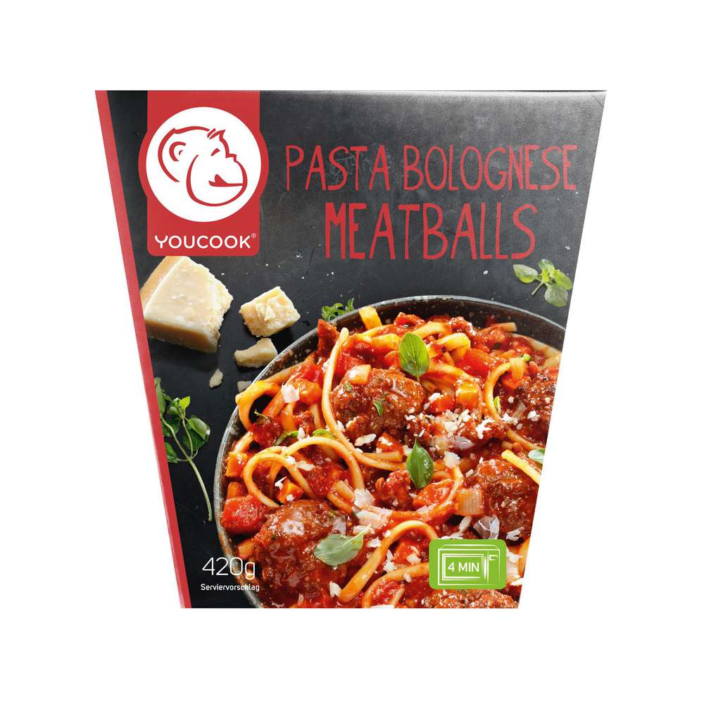Produktabbildung Youcook Pasta Bolognese mit Meatballs