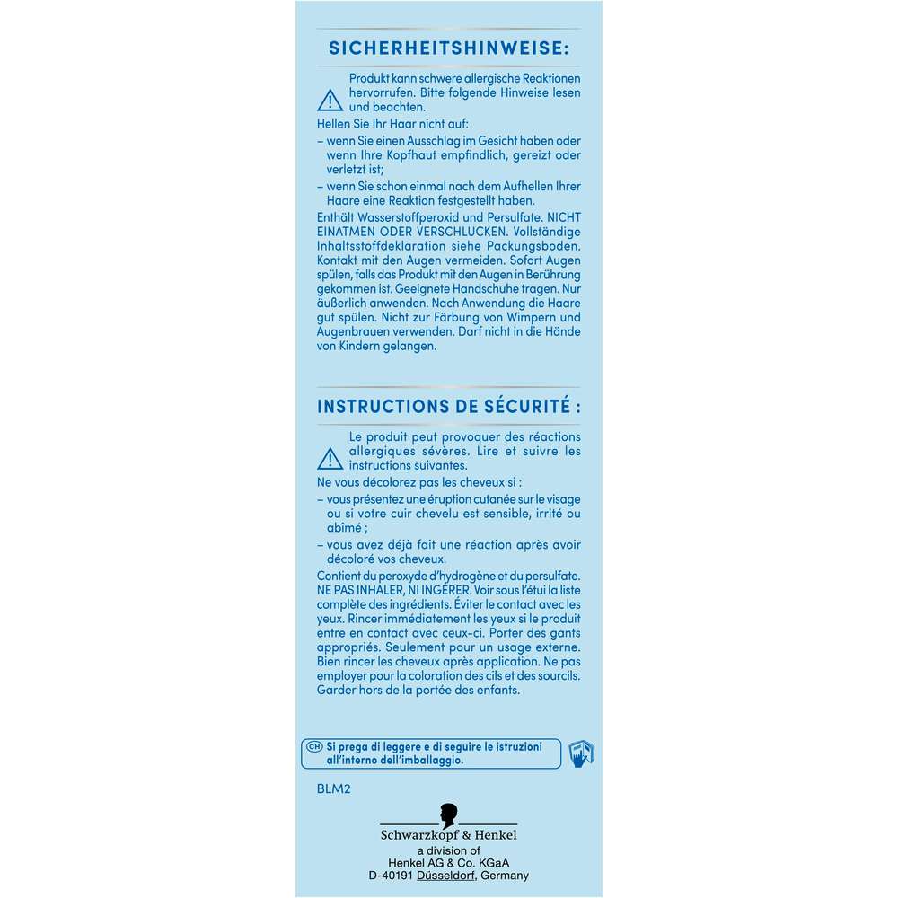 Produktabbildung Schwarzkopf Blonde Aufhellung M1 Super Strähnen