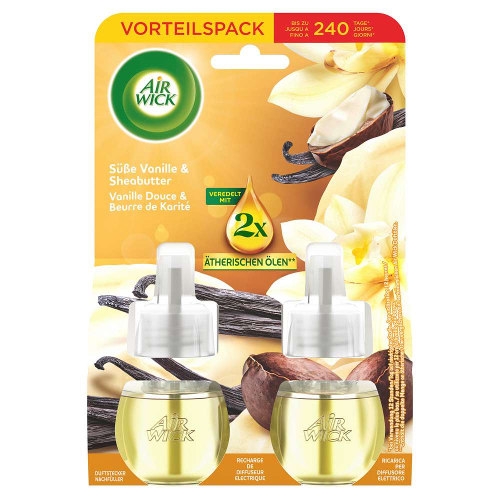 Produktabbildung Air Wick Duftstecker Nachfüller Duo, Vanille & Sheabutter