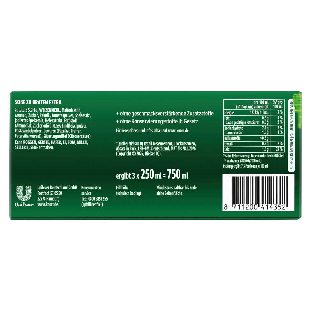 Produktabbildung Knorr Soße zu Braten, 3er extra