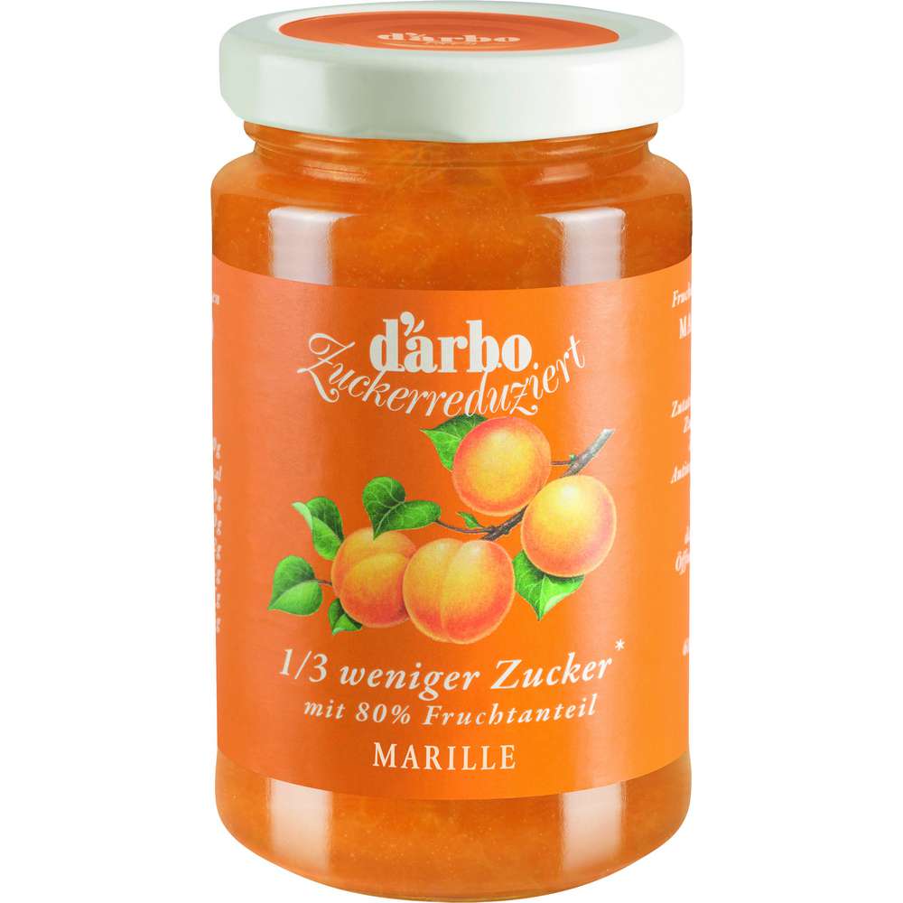 Produktabbildung Darbo Fruchtaufstrich zuckerreduziert, Marille