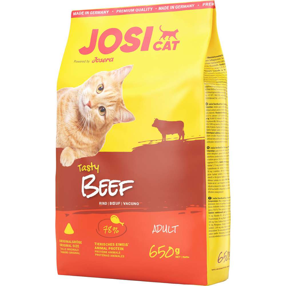 Produktabbildung JosiCat Katzen-Trockenfutter, Tasty Beef