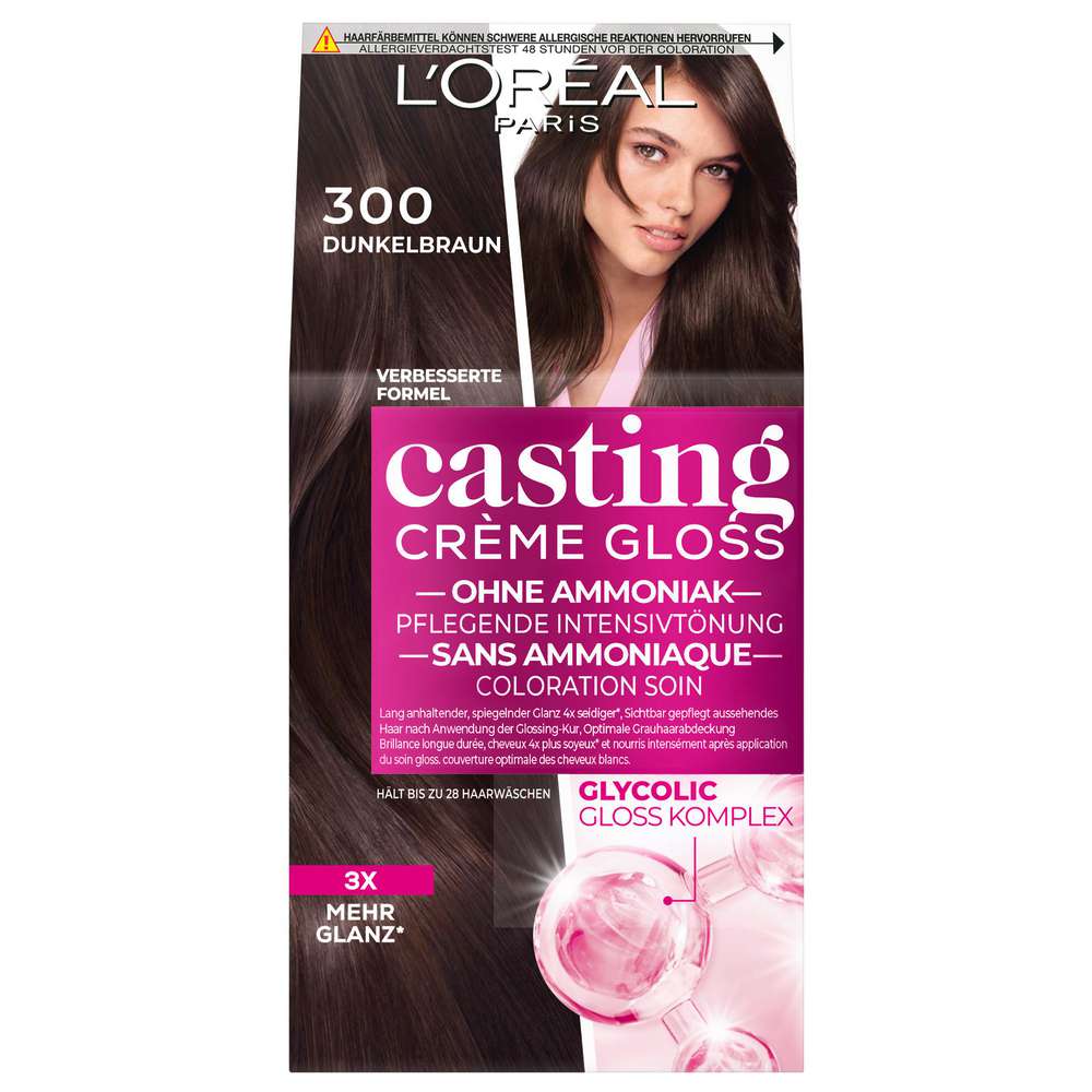 Produktabbildung L'Oreal Paris Haarfarbe Casting creme gloss, 300 dunkelbraun