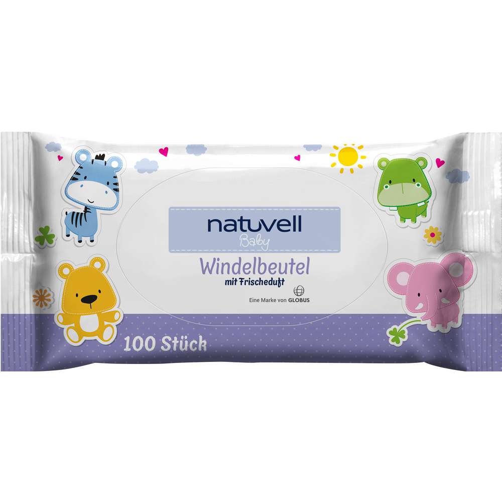 Produktabbildung natuvell Windelbeutel mit Frischeduft