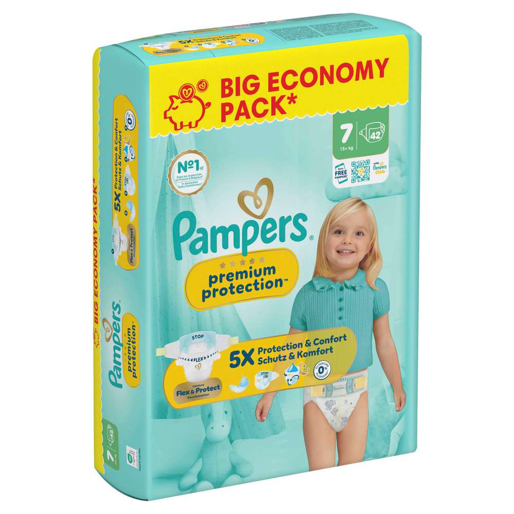 Produktabbildung Pampers Windeln Premium Protection Gr.7 XXL 15+kg