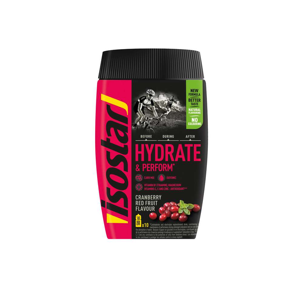 Produktabbildung Isostar Trinkpulver Hydrate & Perform, Cranberry-Red Fruits, isotonisch