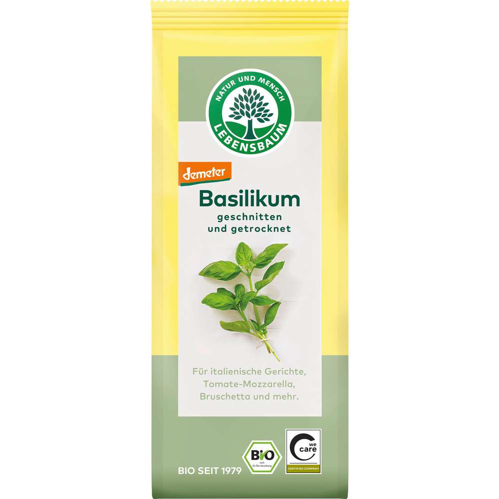 Produktabbildung Demeter Bio Basilikum, geschnitten und getrocknet