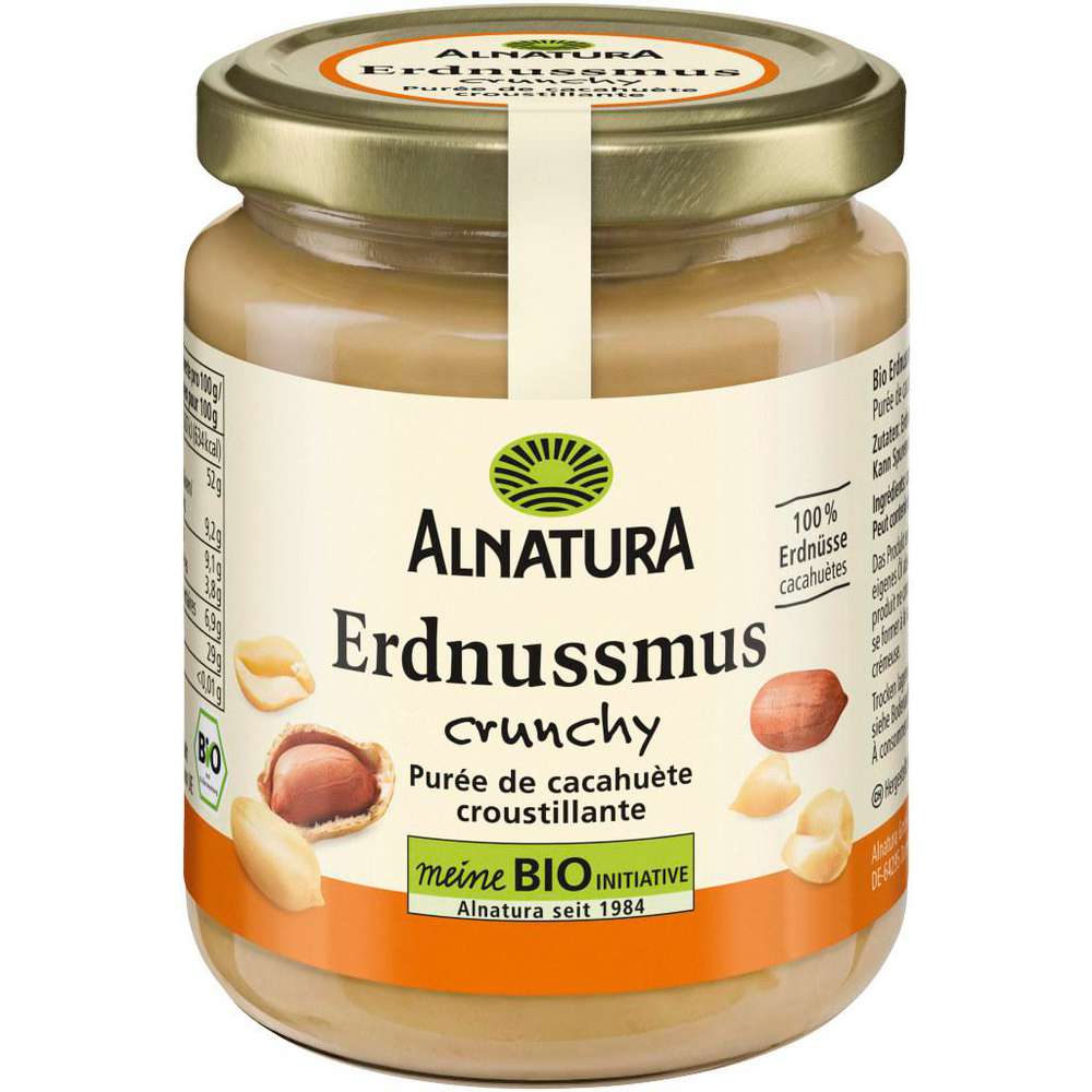 Produktabbildung Alnatura Erdnuss-Mus crunchy