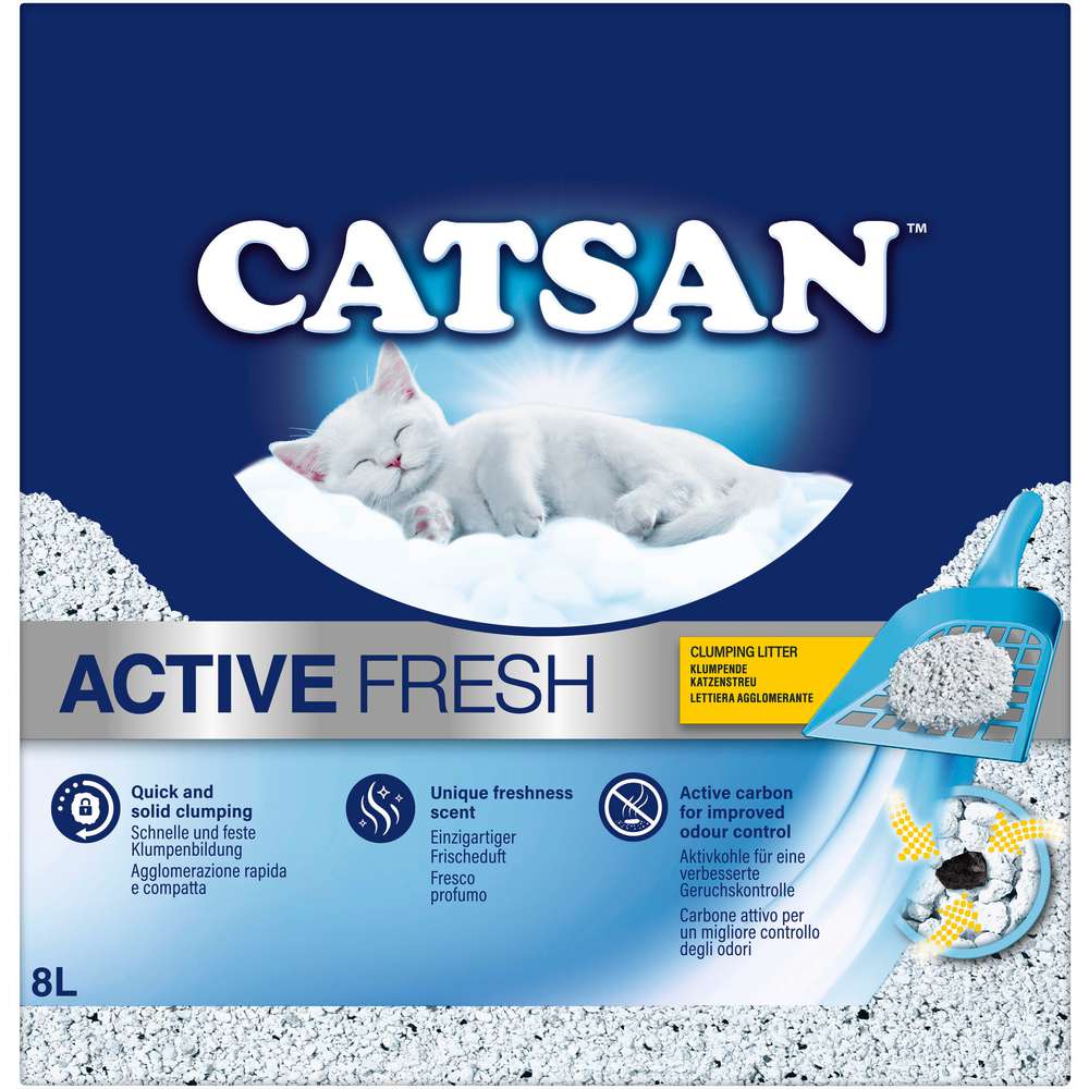 Produktabbildung Catsan Katzen Klumpstreu Active Fresh