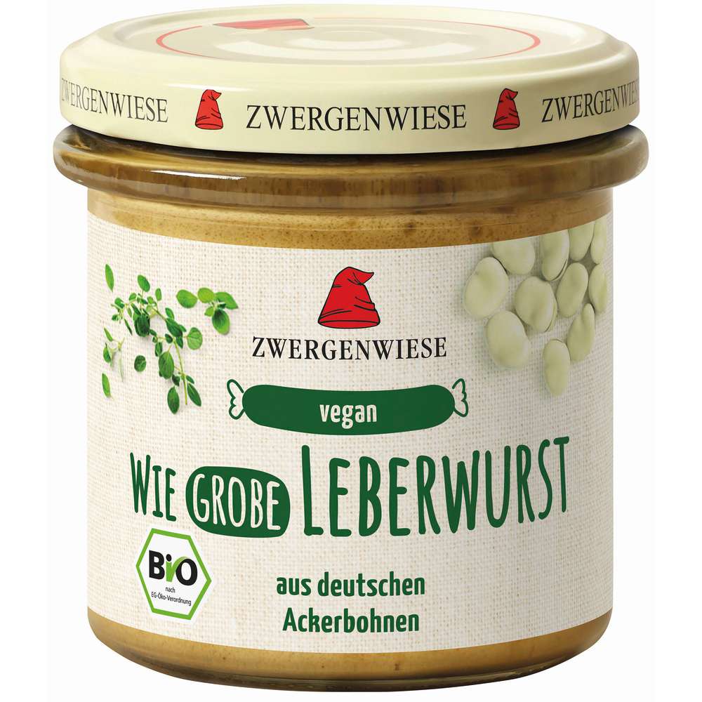 Produktabbildung Zwergenwiesen Bio Leberwurstersatz Vegan, aus Ackerbohnen