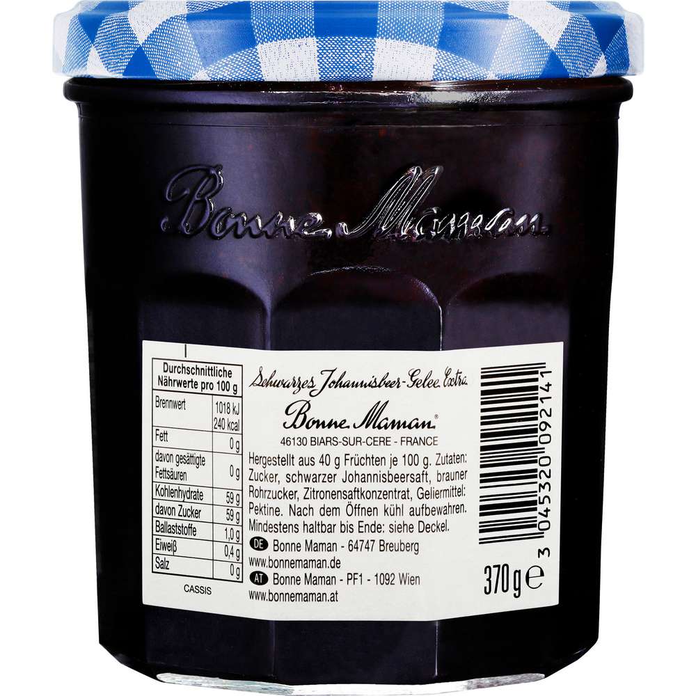 Produktabbildung Bonne Maman Gelee , Schwarze Johannisbeere