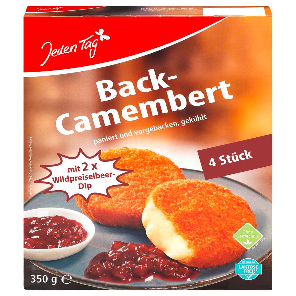 Produktabbildung Jeden Tag Back-Camembert mit Preiselbeer-Dip