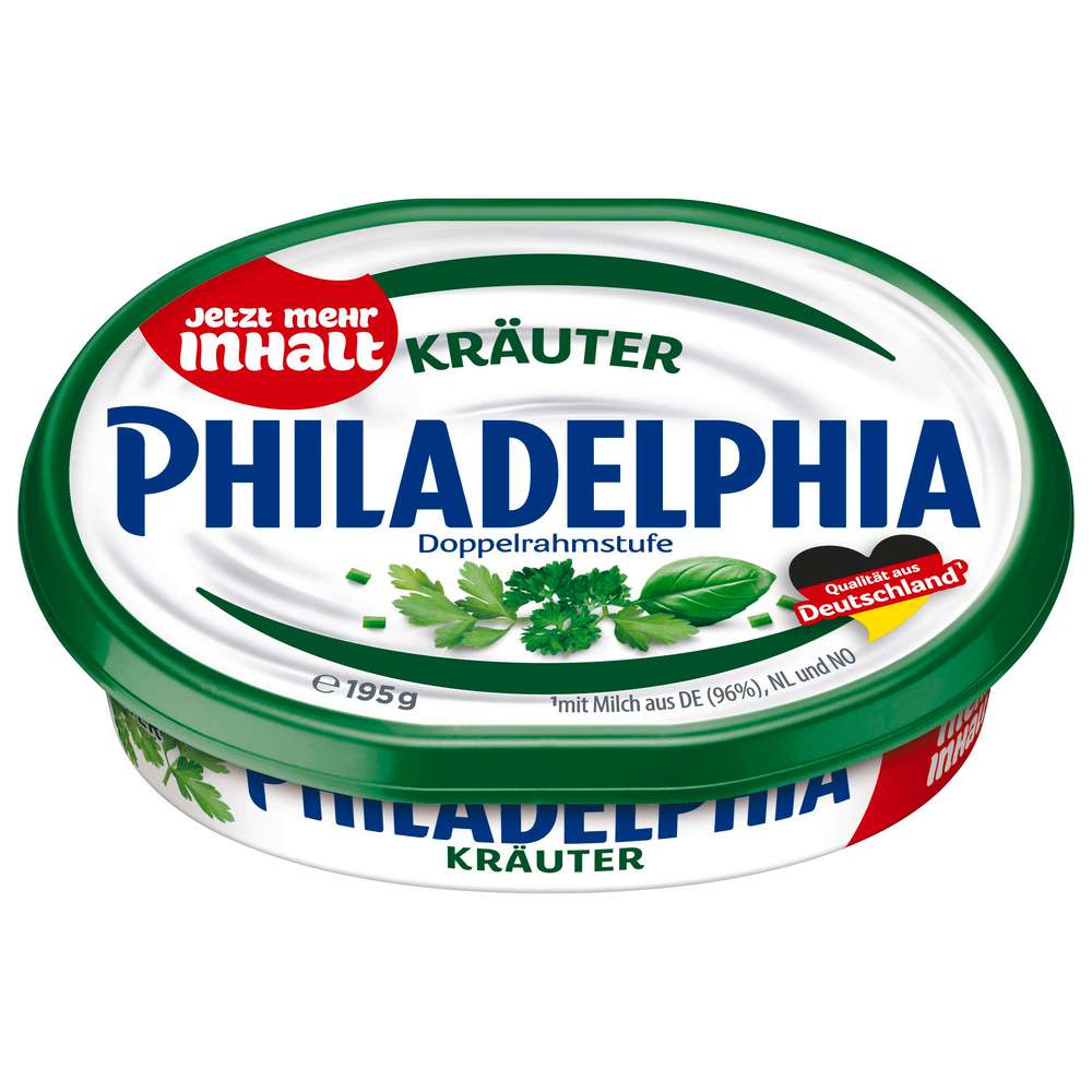 Produktabbildung Philadelphia Frischkäse, Doppelrahm Kräuter