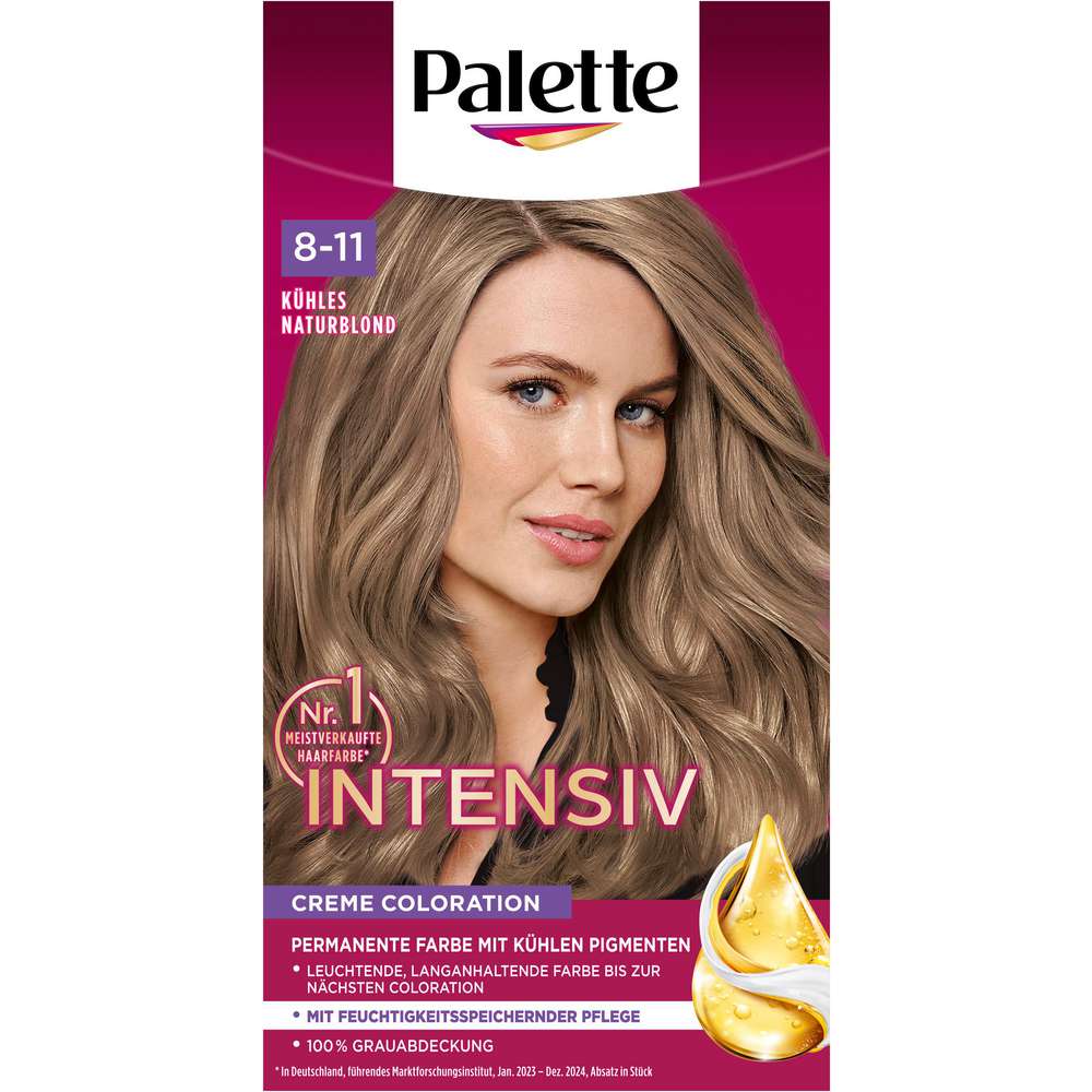 Produktabbildung Poly Palette Intensiv Creme Coloration, 8-11 Kühles Naturblond