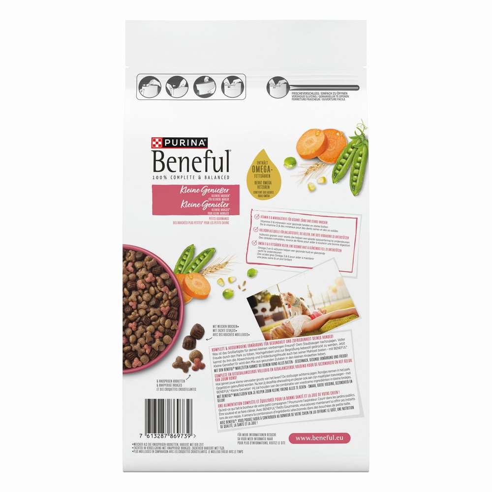Produktabbildung Purina Hunde-Trockenfutter Beneful, kleine Genießer, Rind/Gartengemüse