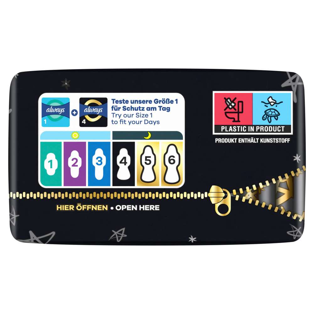 Produktabbildung Always Ultra Binden Secure Night mit Flügel