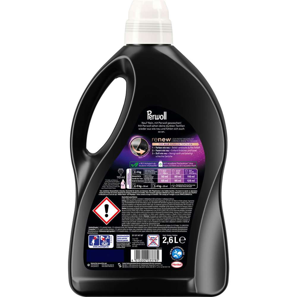 Produktabbildung Perwoll Color-Waschmittel, flüssig, Renew Black