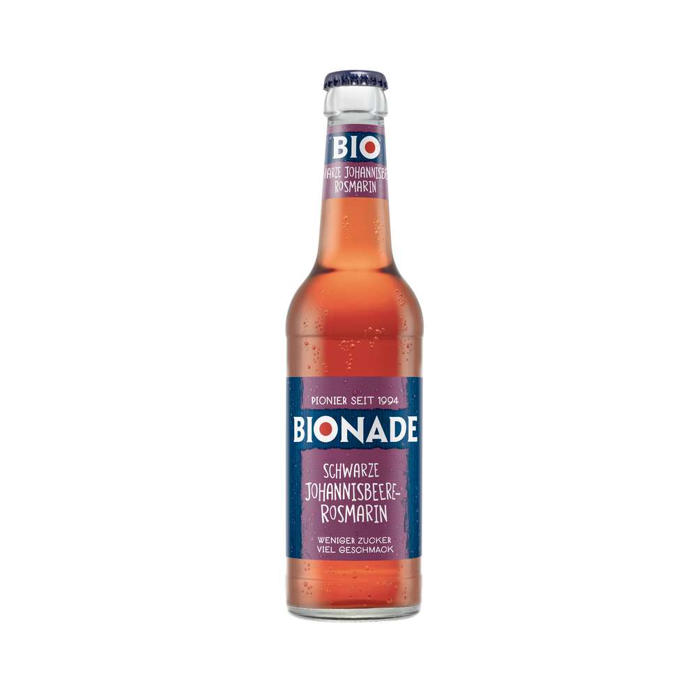 Produktabbildung Bionade Schwarze Johannisbeere-Rosmarin Limonade