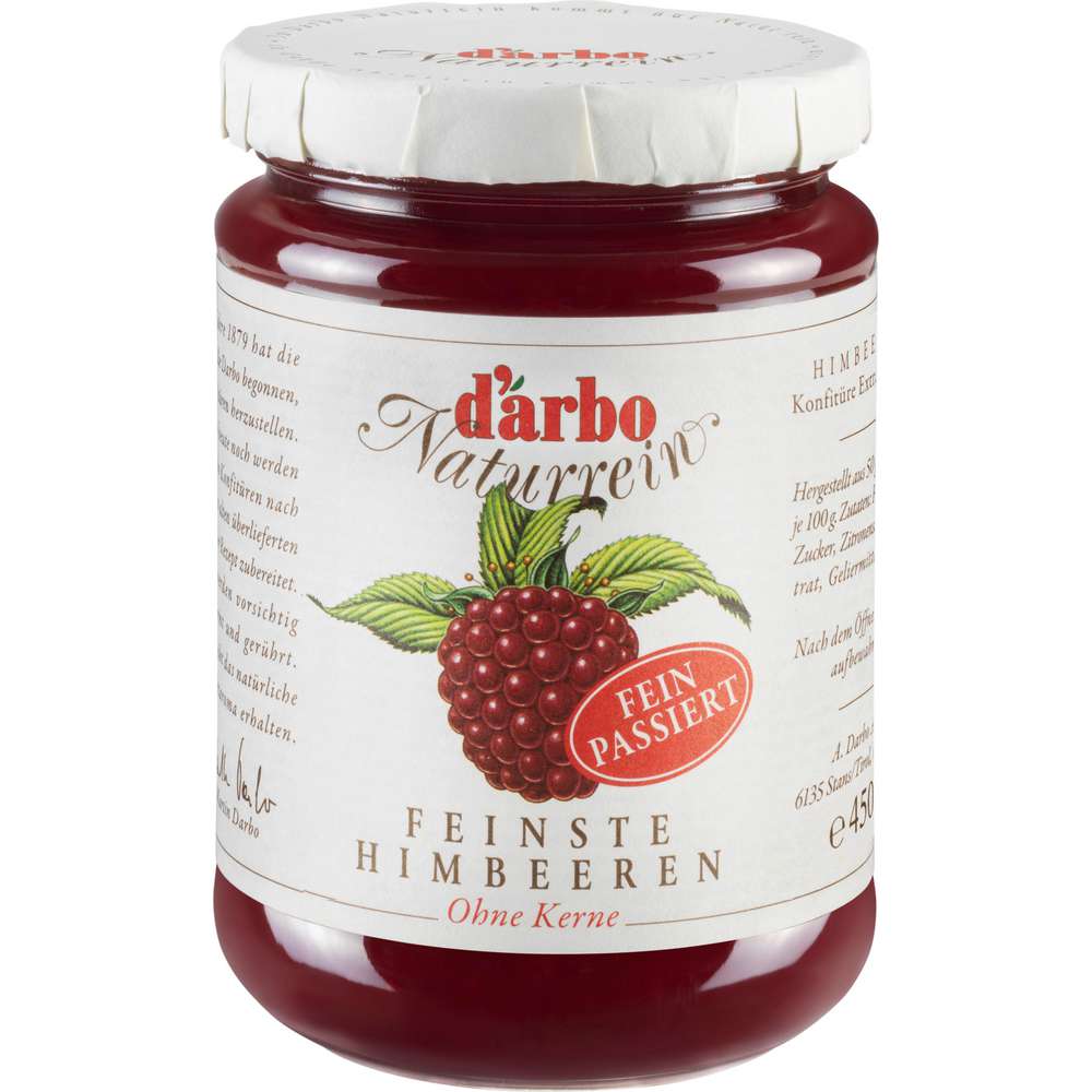 Produktabbildung Darbo Konfitüre Naturrein, Himbeeren fein passiert
