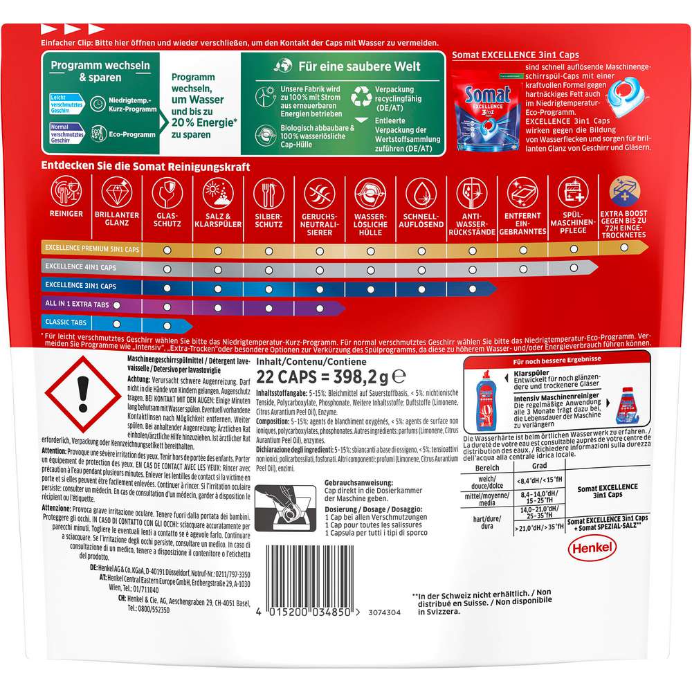 Produktabbildung Somat Spülmaschinen-Tabs Excellence 3in1