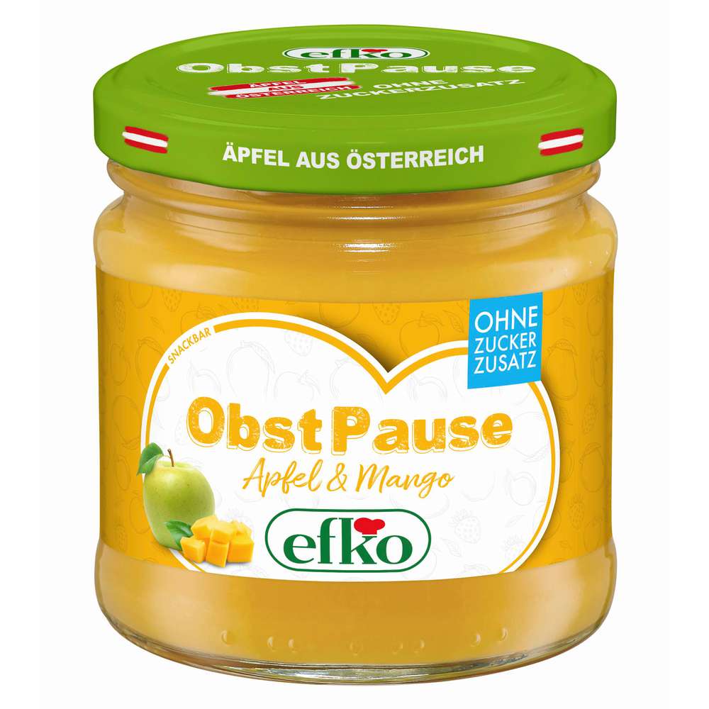 Produktabbildung efko Obstpause, Apfel/Mango