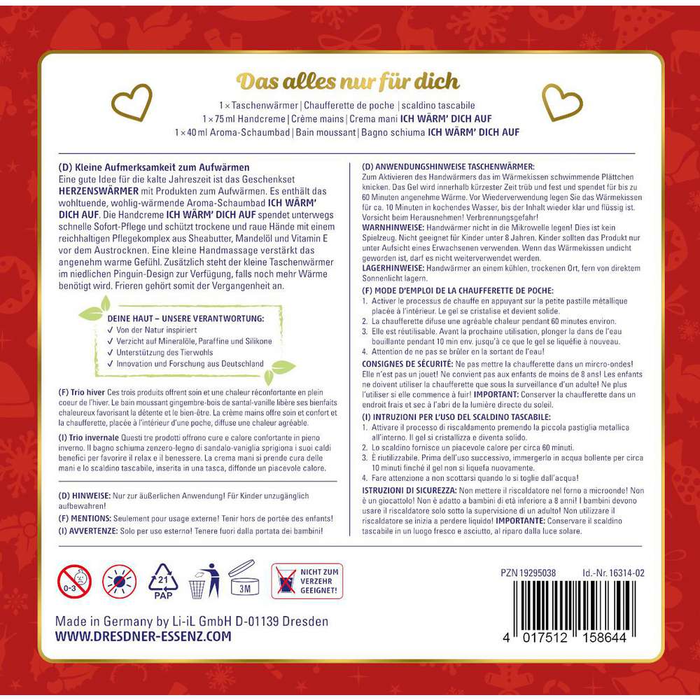 Produktabbildung Dresdner Essenz Geschenkset Herzenswärmer