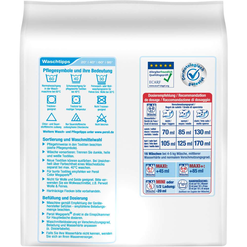 Produktabbildung Persil Universal-Waschmittel, Megaperls, Sensitive tiefenrein