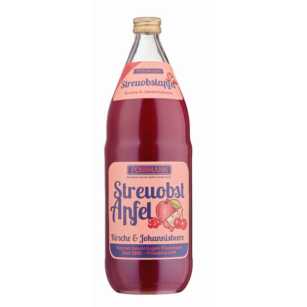 Produktabbildung Possmann Streuobstsaft Kirsche & Johannisbeere