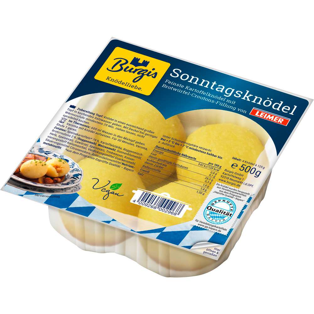 Produktabbildung Burgis Sonntagsknödel