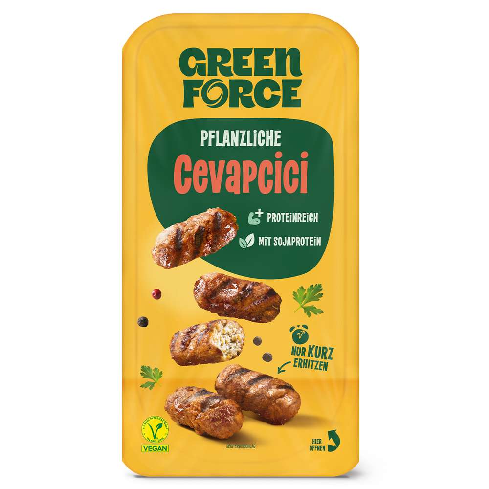 Produktabbildung GREENFORCE Cevapcici Vegan
