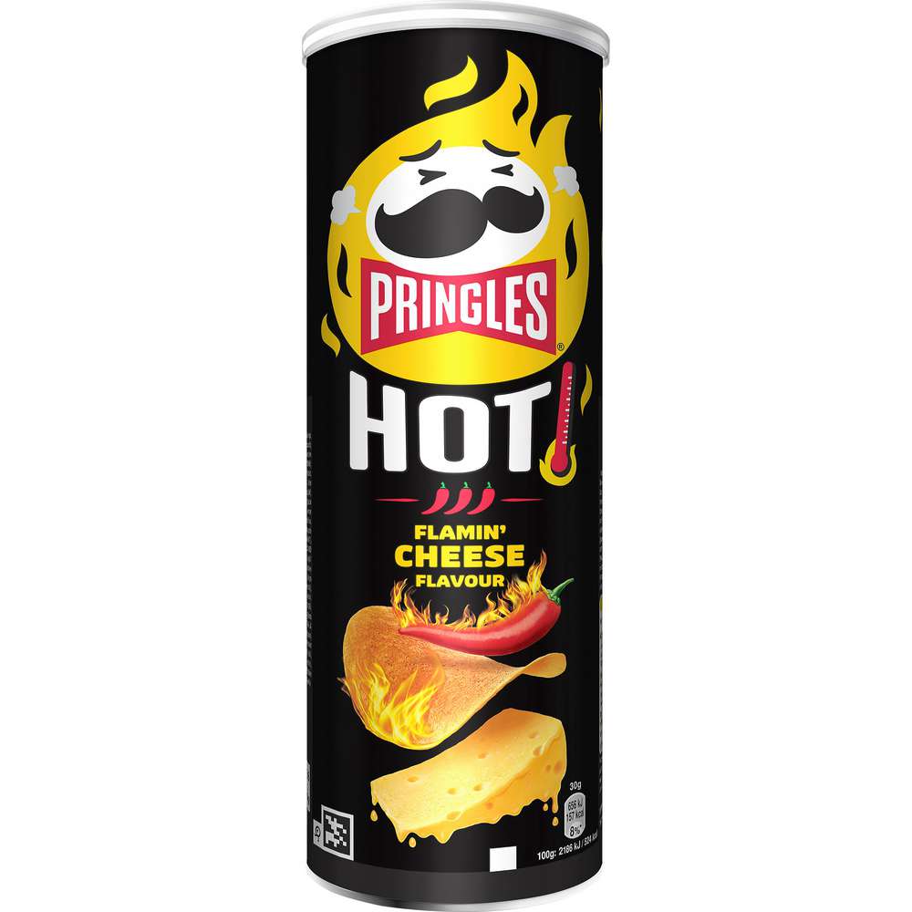 Produktabbildung Pringles Chips, Hot Flamin' Cheese 