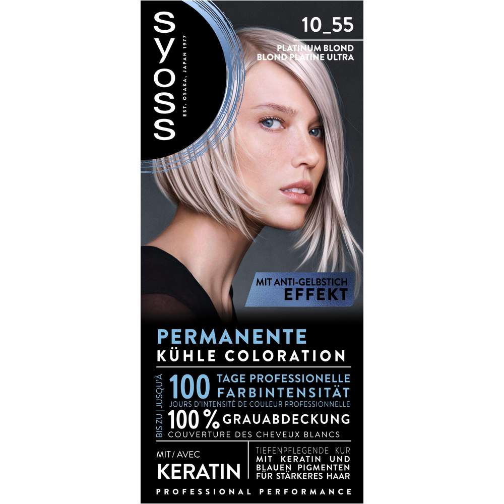 Produktabbildung Syoss Permanente kühle Coloration 10_55 Platinum Blond