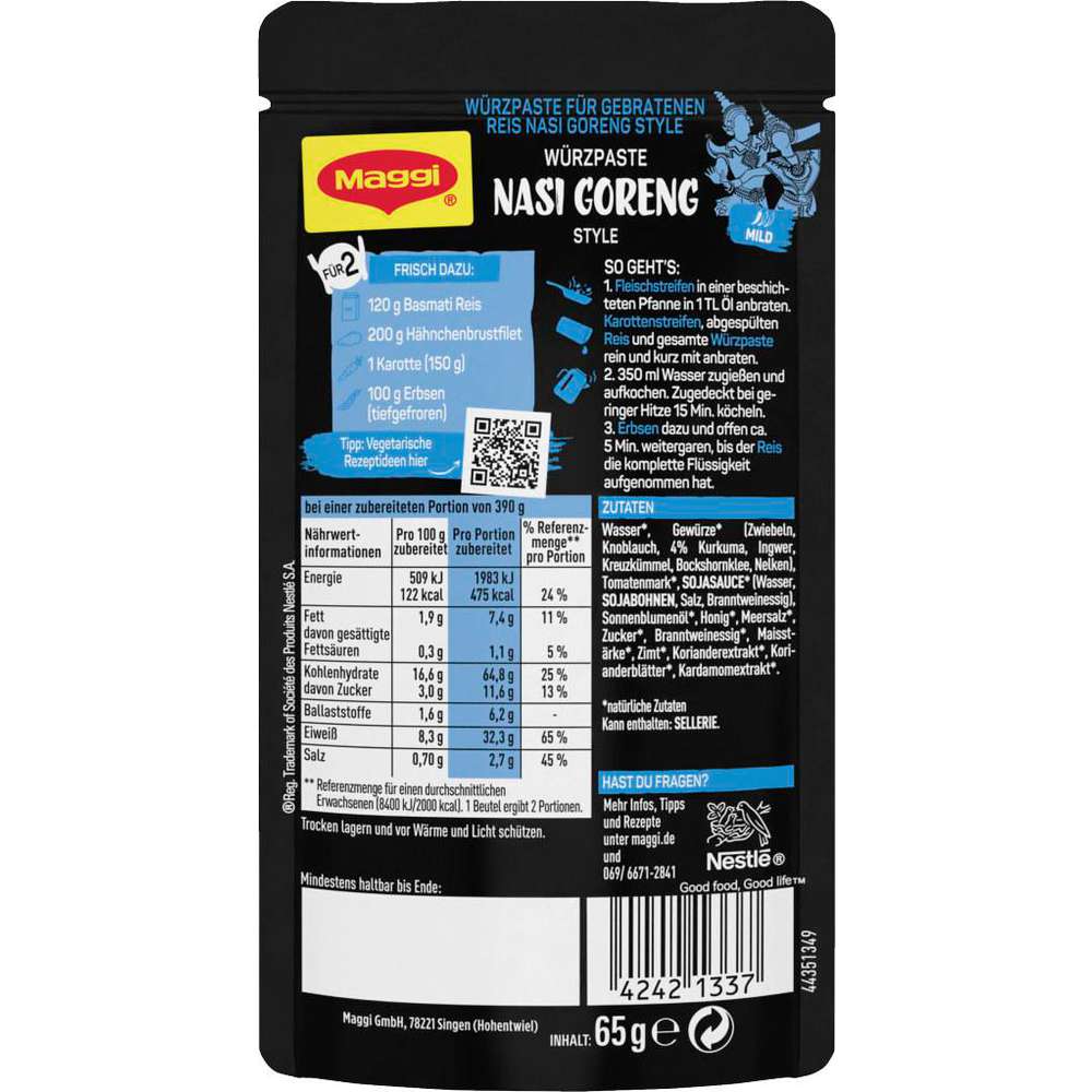 Produktabbildung Maggi Würzpaste Food Travel, Nasi Goreng 