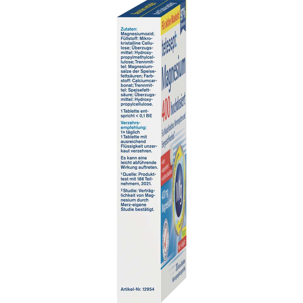 Produktabbildung tetesept Magnesium 400 hochdosiert