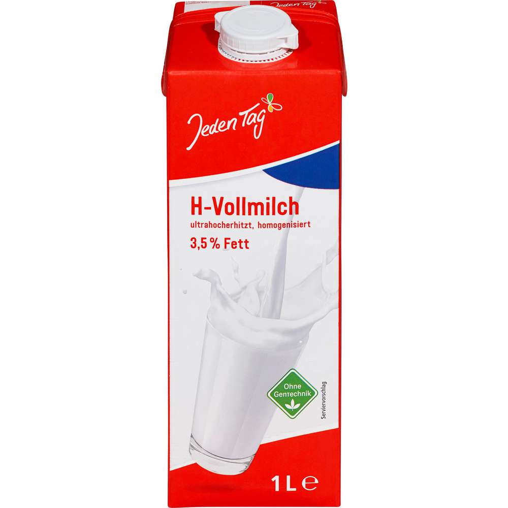 Produktabbildung Jeden Tag H-Milch, 3,5% Fett