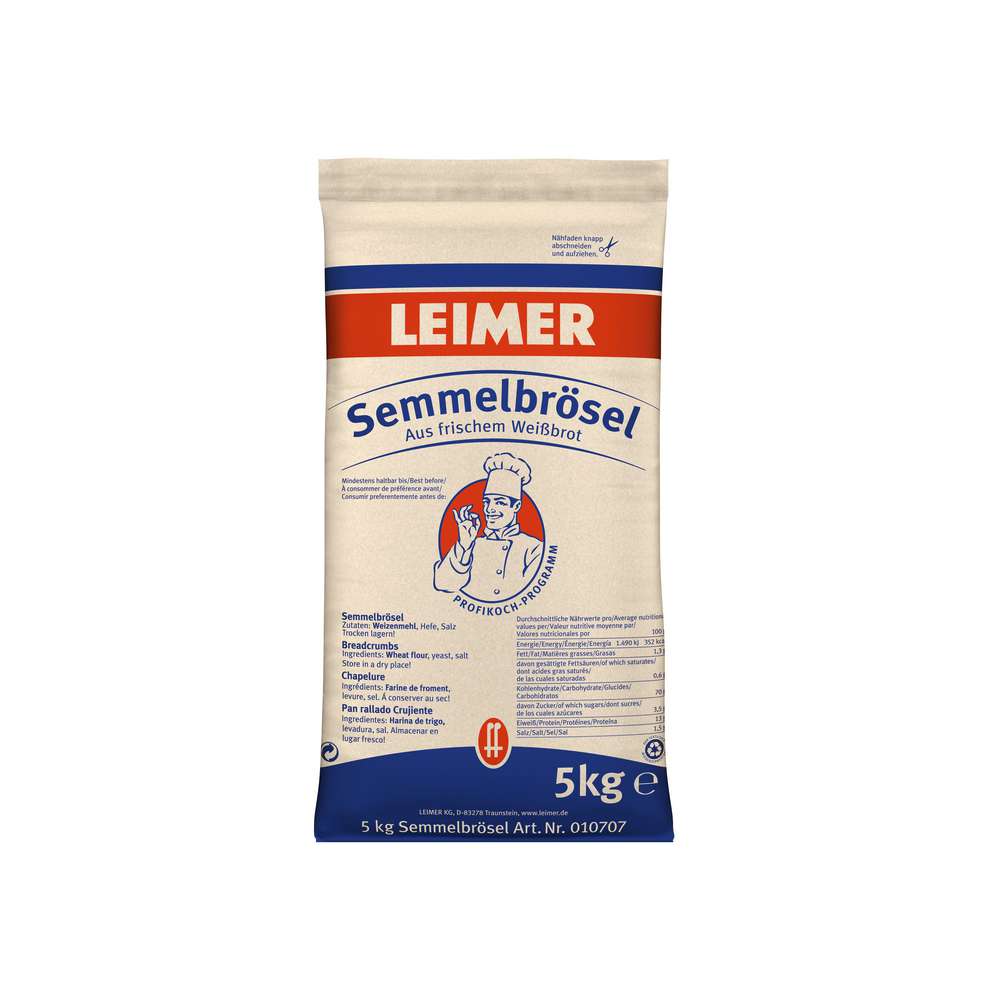 Produktabbildung Leimer Semmelbrösel, aus frischem Weißbrot