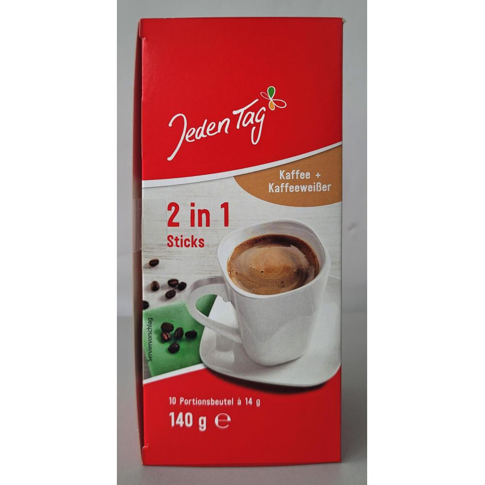 Produktabbildung keine Marke Jeden Tag  Coffee & Creamer Sticks, je 140–180 g