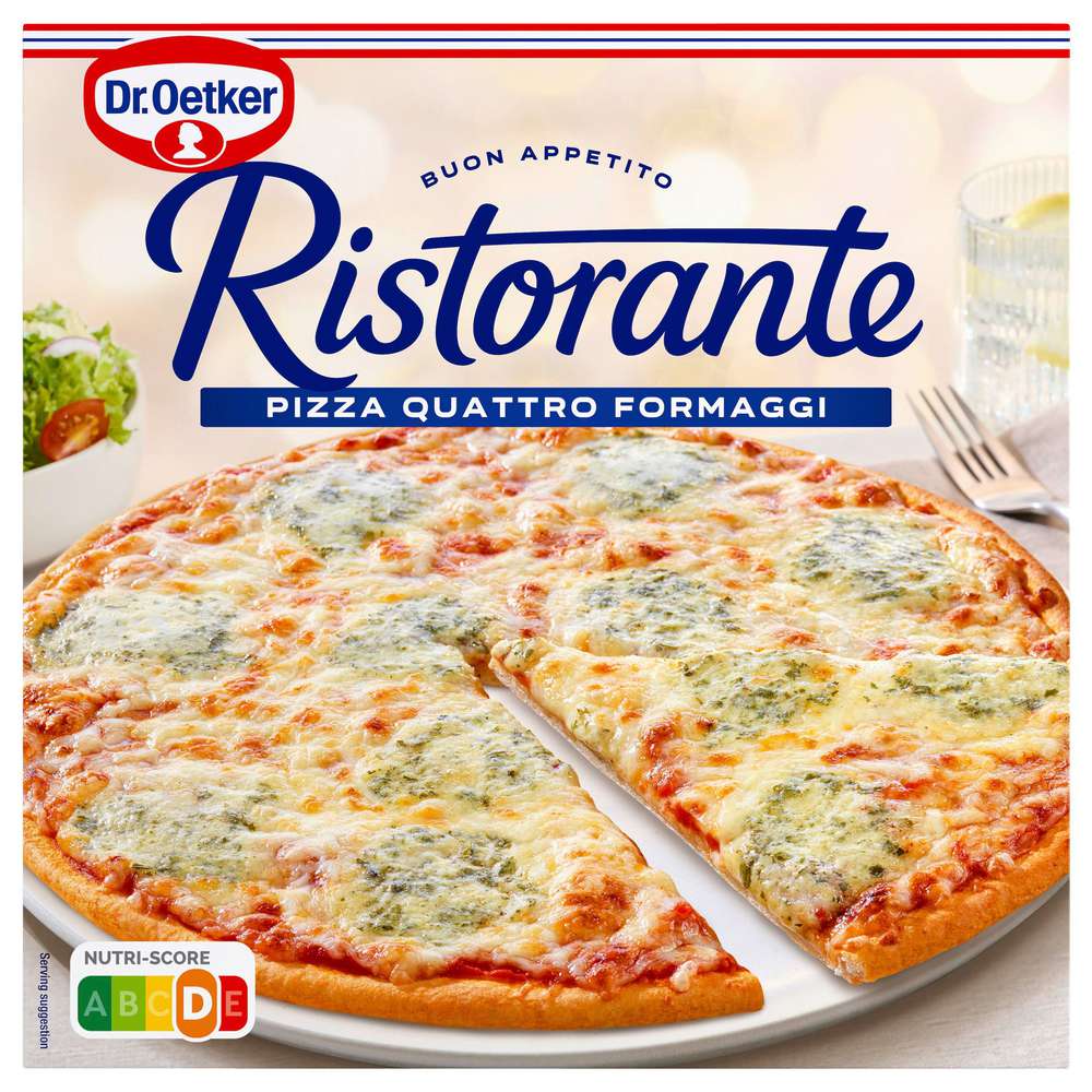 Produktabbildung Dr. Oetker Pizza Ristorante, 4-Käse, tiefgekühlt