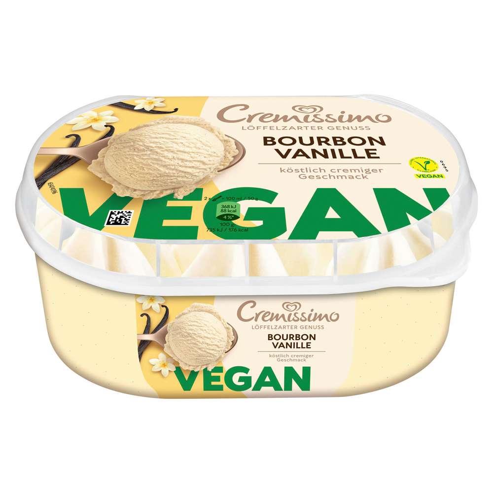 Produktabbildung Langnese Eis Cremissimo, Bourbon Vanille, vegan