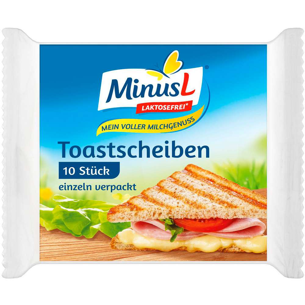 Produktabbildung Minus L Käse Toastscheiben 45% Fett