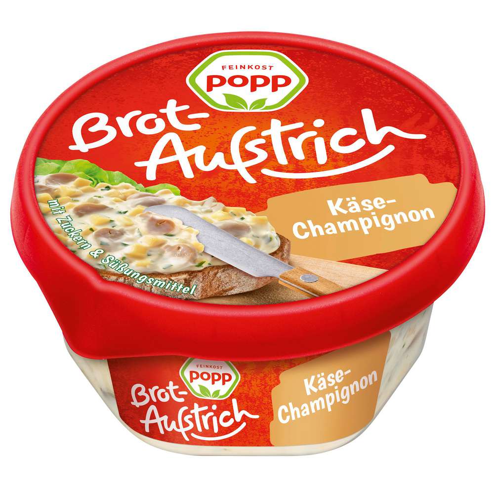 Produktabbildung Popp Brotaufstrich, Käse/Pilz