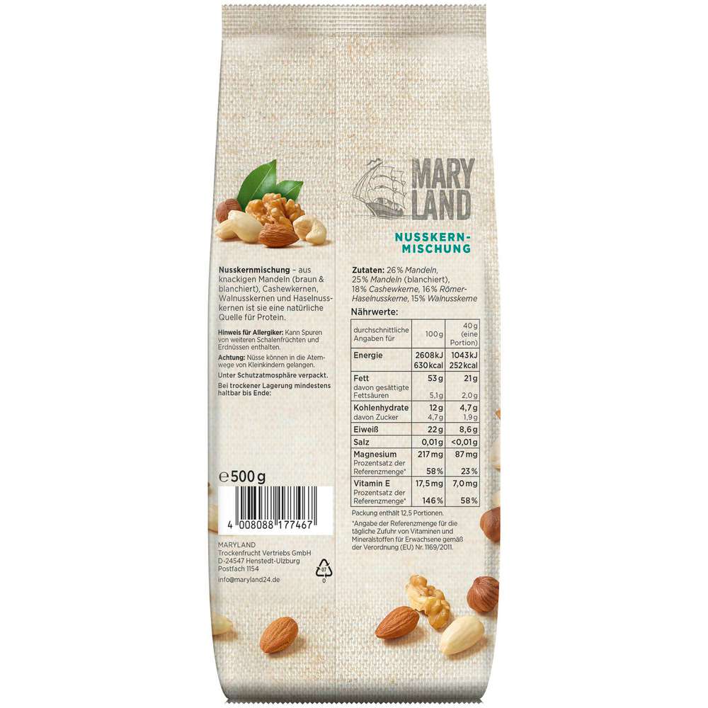 Produktabbildung Maryland Nusskernmischung