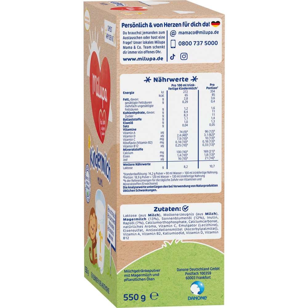 Produktabbildung Milupa Milumil Kindermilch 1+