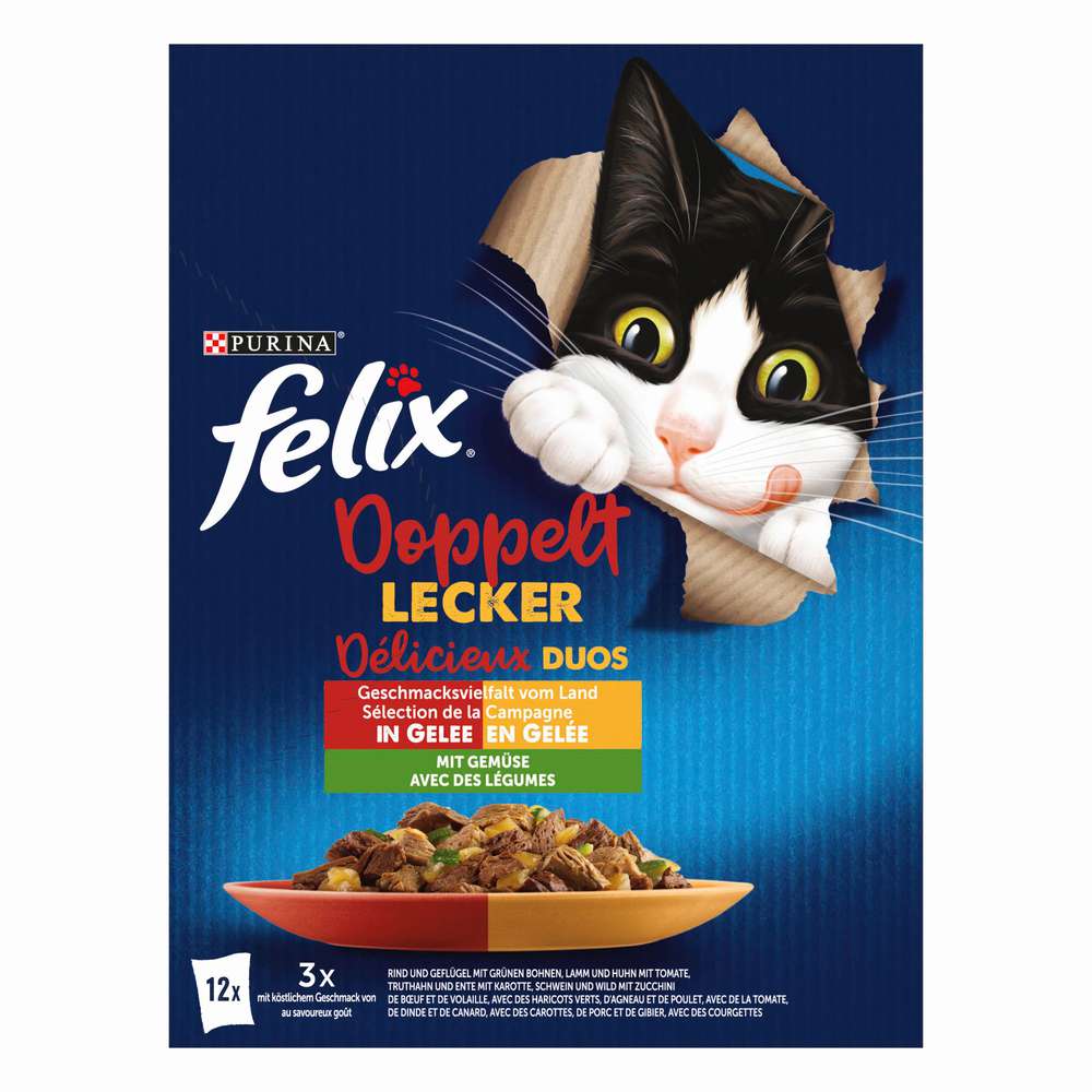 Produktabbildung Purina Katzen-Nassfutter Felix, So gut wie es aussieht, Doppelt lecker