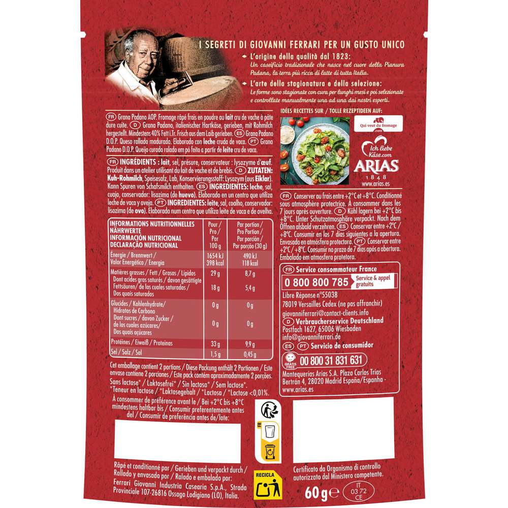 Produktabbildung Giovanni Ferrari Grana Padano Pulver