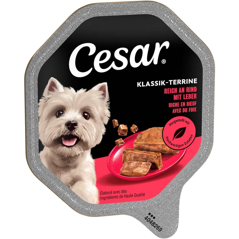 Produktabbildung Cesar Hunde-Nassfutter, Leber/Rind