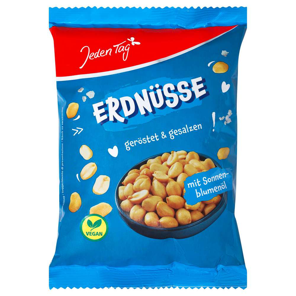 Produktabbildung Jeden Tag Erdnüsse geröstet & gesalzen 