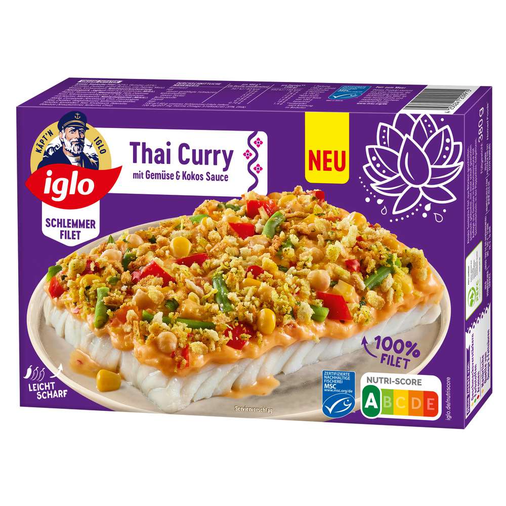 Produktabbildung Iglo Schlemmer-Filet Thai Curry, tiefgekühlt