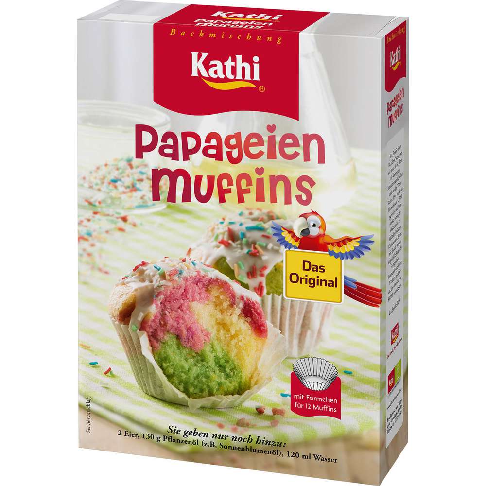 Produktabbildung Kathi Backmischung, Papageienmuffins