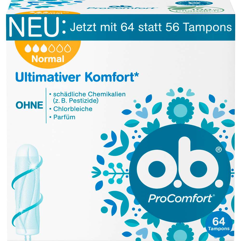 Produktabbildung o.b. Tampons ProComfort, Normal